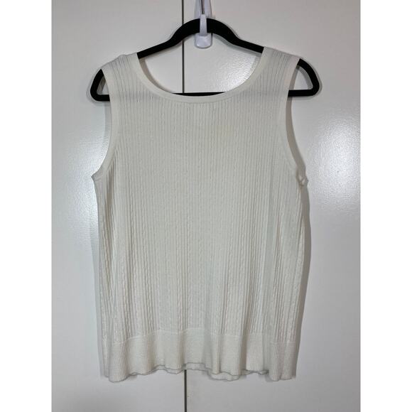 Worthington Woman Cotton Blend Cardigan Sweater 2X & Matching Tank 1X Set - Picture 9 of 11